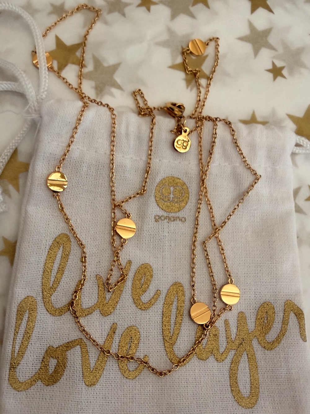Gorjana Gold Layered Disc Necklace